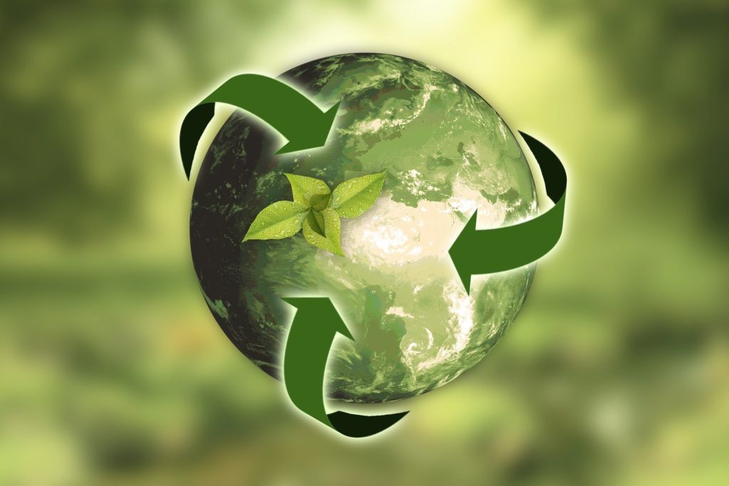 Imagen sobre reciclaje y sostenibilidad