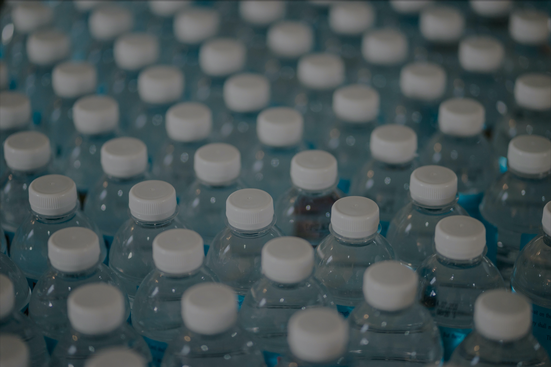 Botellas de plástico hechas de PET
